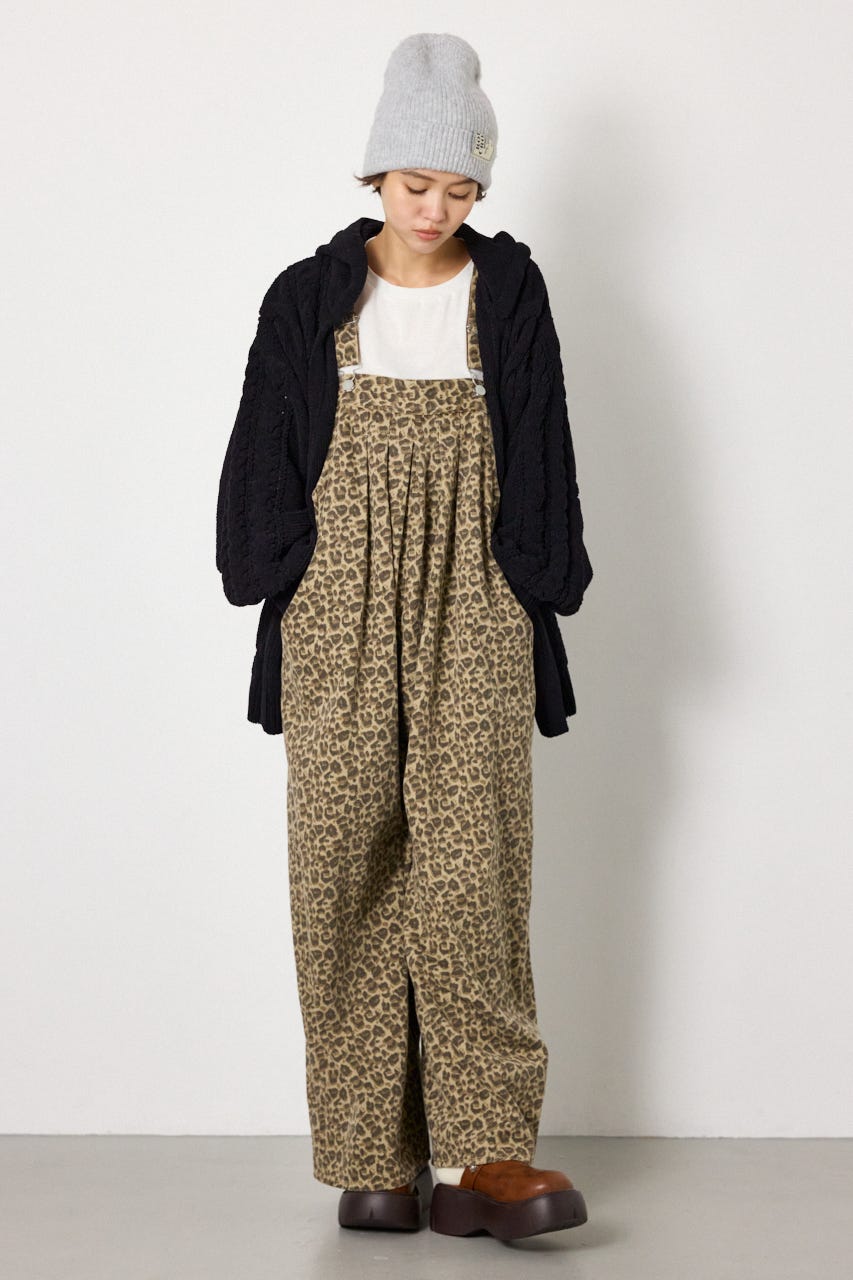 モールニットロゴトッパーカーディガン BLK FREE