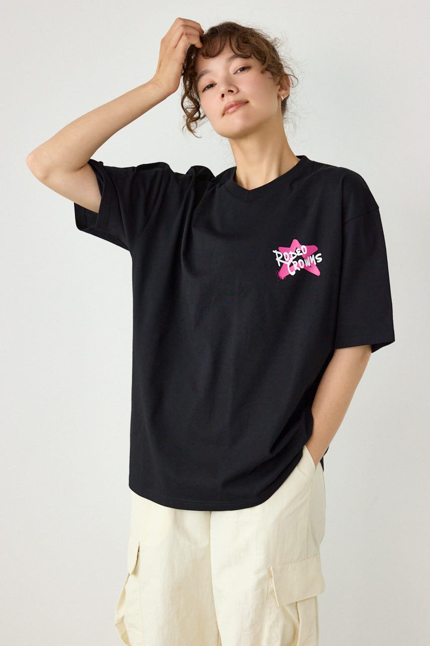 Cool Graffiti Logo Tシャツ BLK FREE