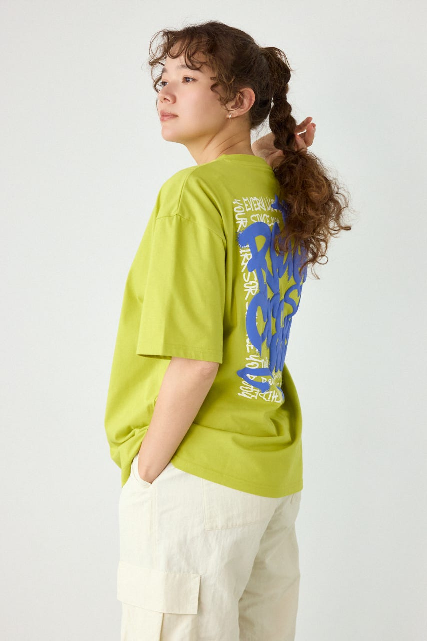 Cool Graffiti Logo Tシャツ LIME FREE