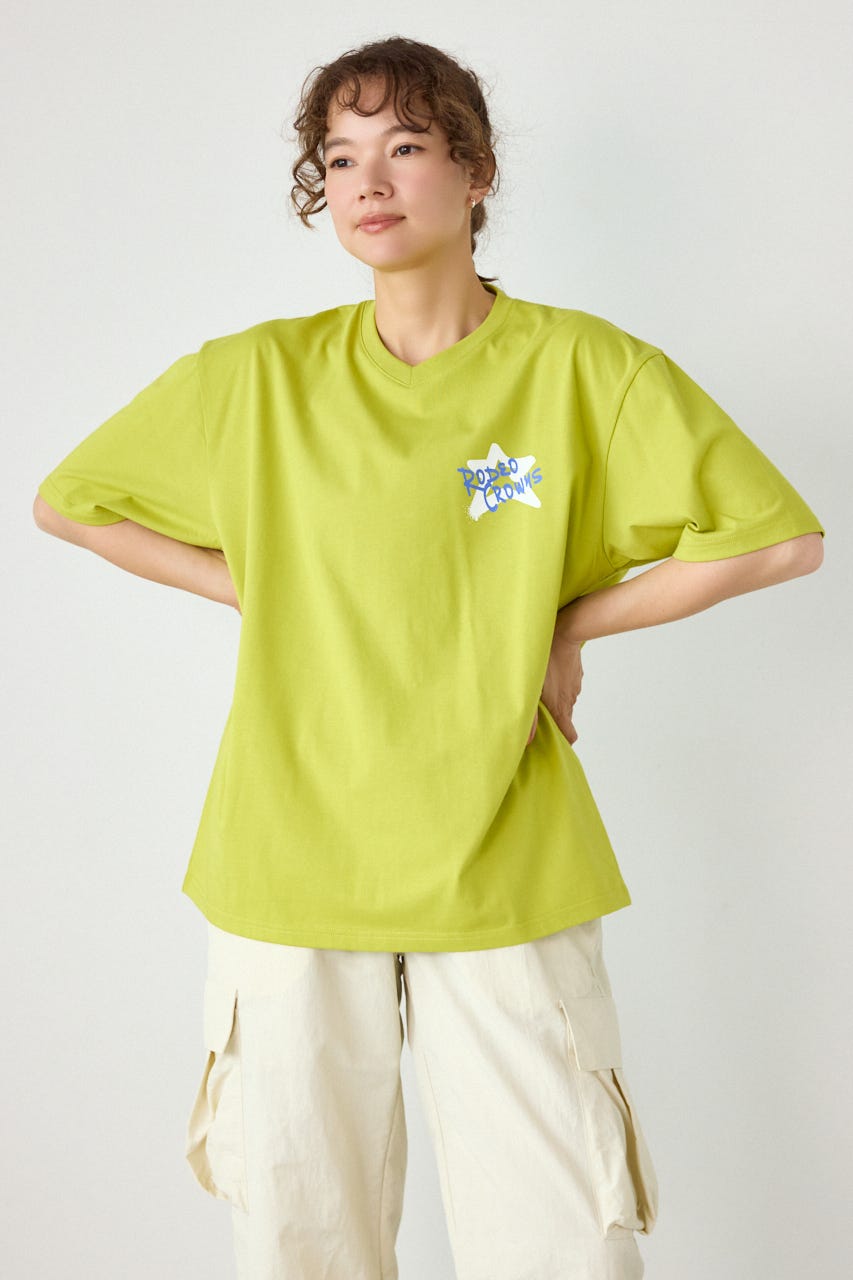 Cool Graffiti Logo Tシャツ LIME FREE