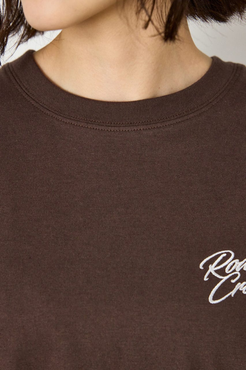 アップリケクラウンロゴTシャツ BRN FREE