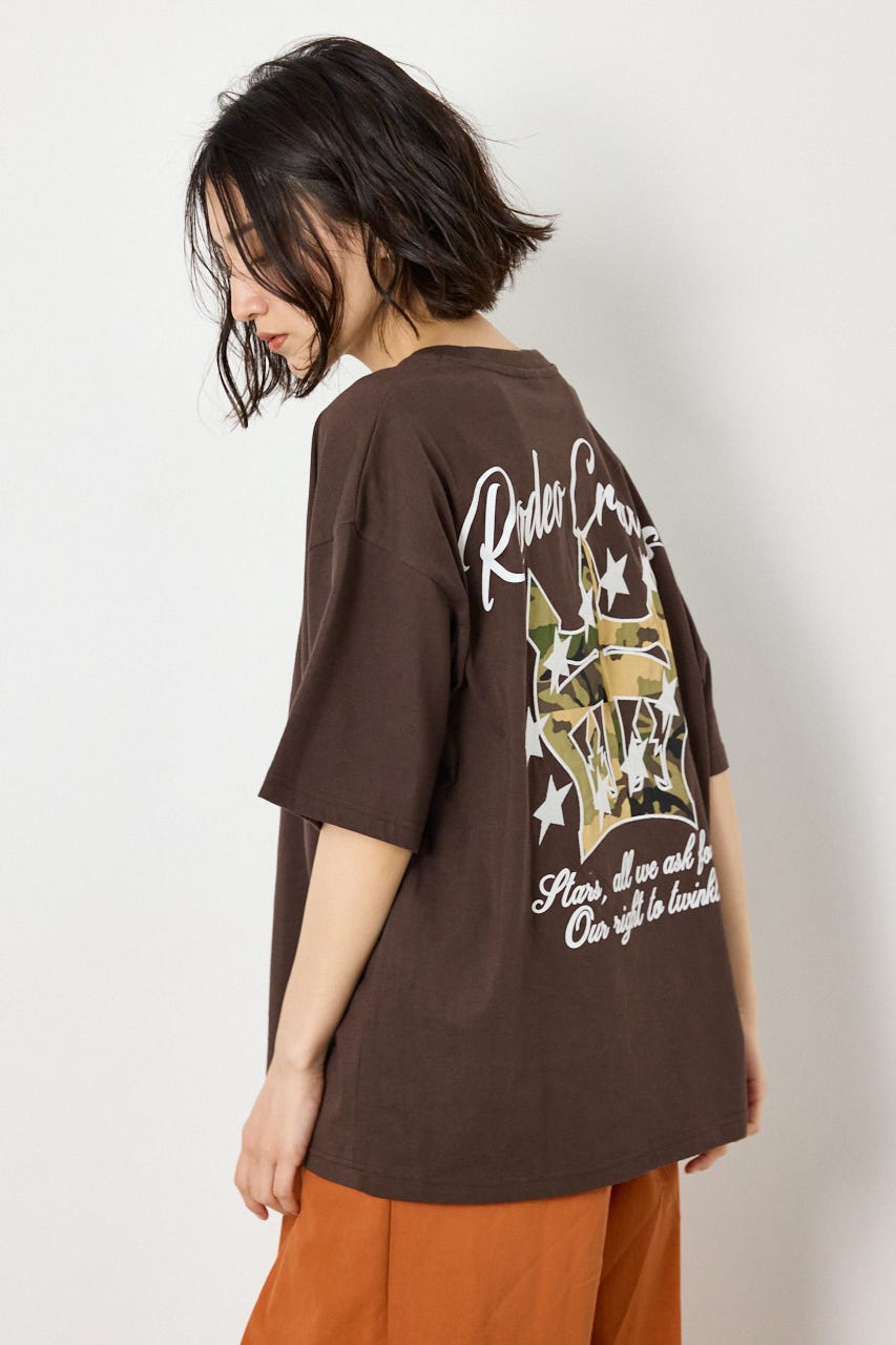 アップリケクラウンロゴTシャツ BRN FREE