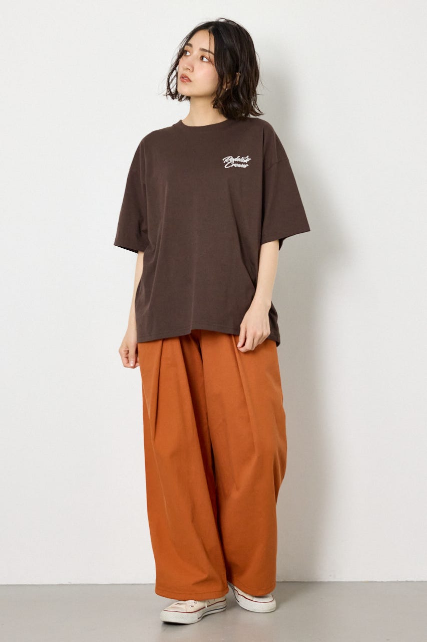 アップリケクラウンロゴTシャツ BRN FREE