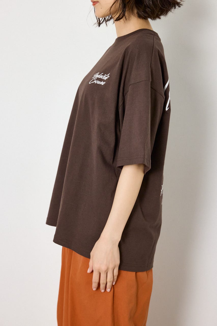 アップリケクラウンロゴTシャツ BRN FREE