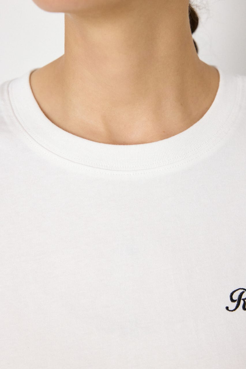 バックギャザードッキングロングTシャツ O/WHT FREE
