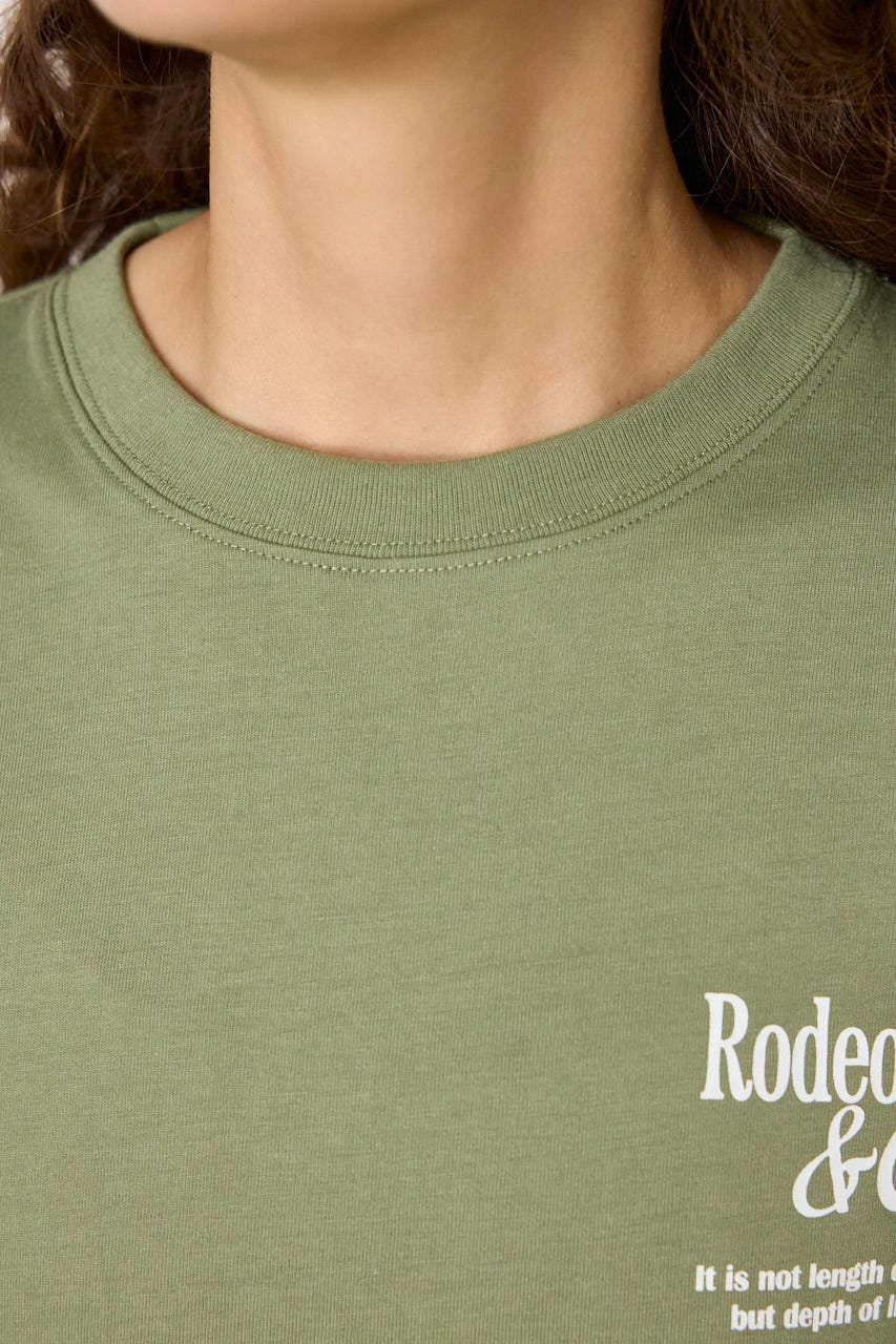 ホットフィットスタッズロゴロングTシャツ KHA FREE