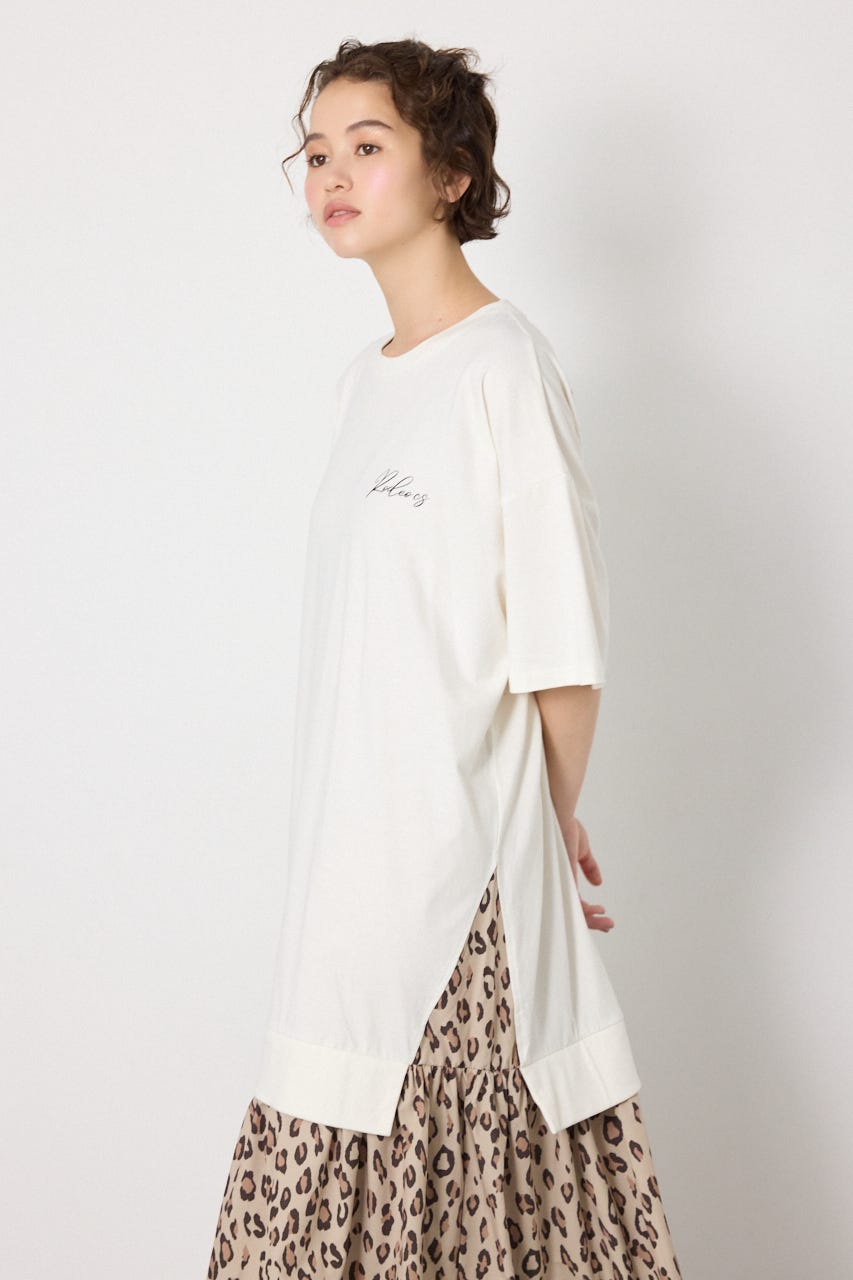 ドッキングパターンマキシワンピース O/WHT FREE