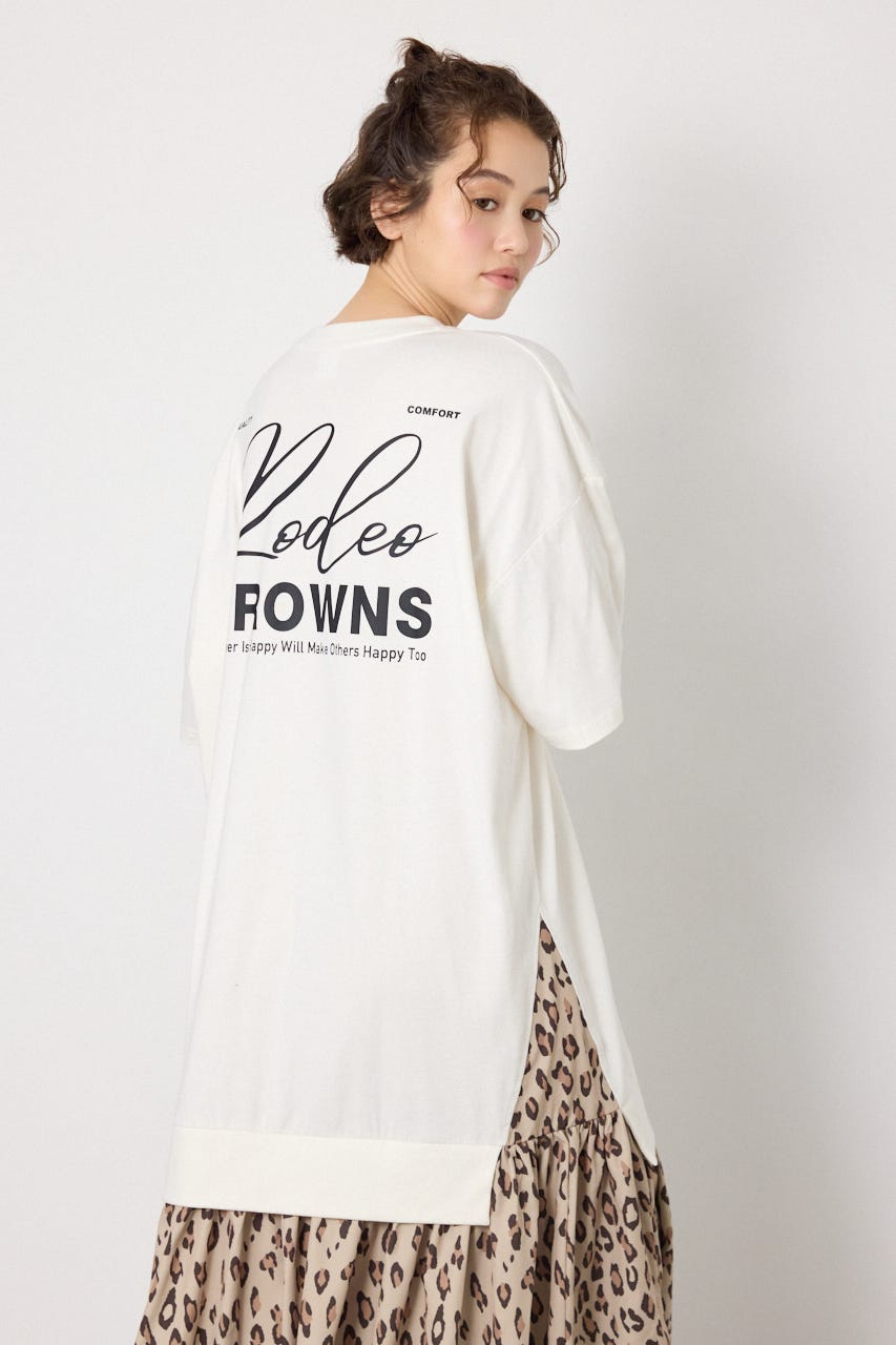 ドッキングパターンマキシワンピース O/WHT FREE