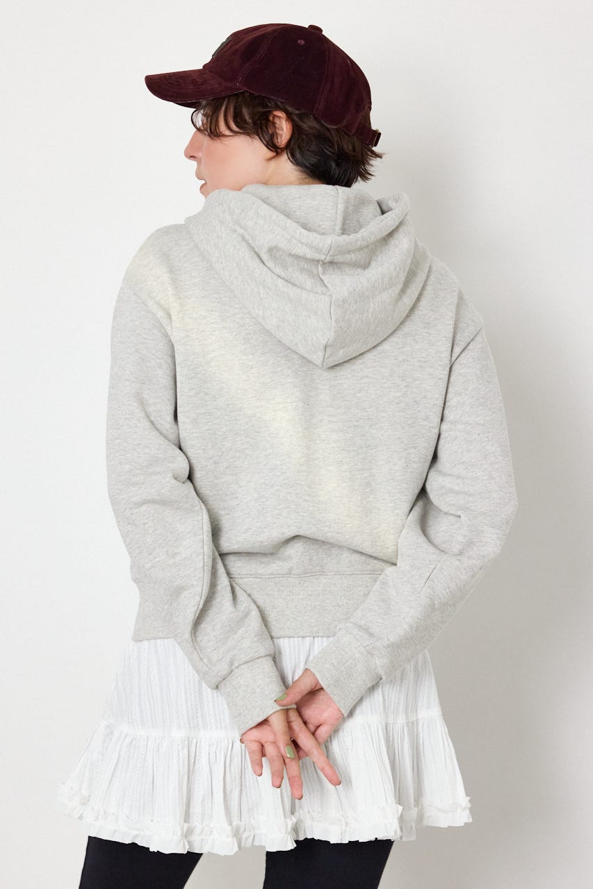 Messageダブルジップパーカー L/T.GRY FREE