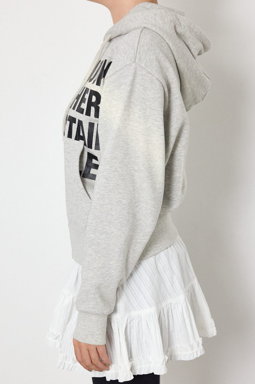 Messageダブルジップパーカー L/T.GRY FREE