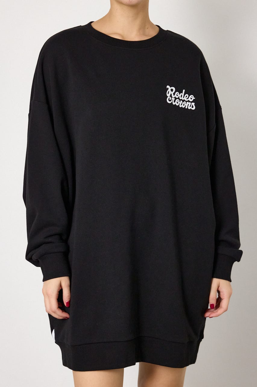 パイルスイッチスウェットワンピ BLK FREE