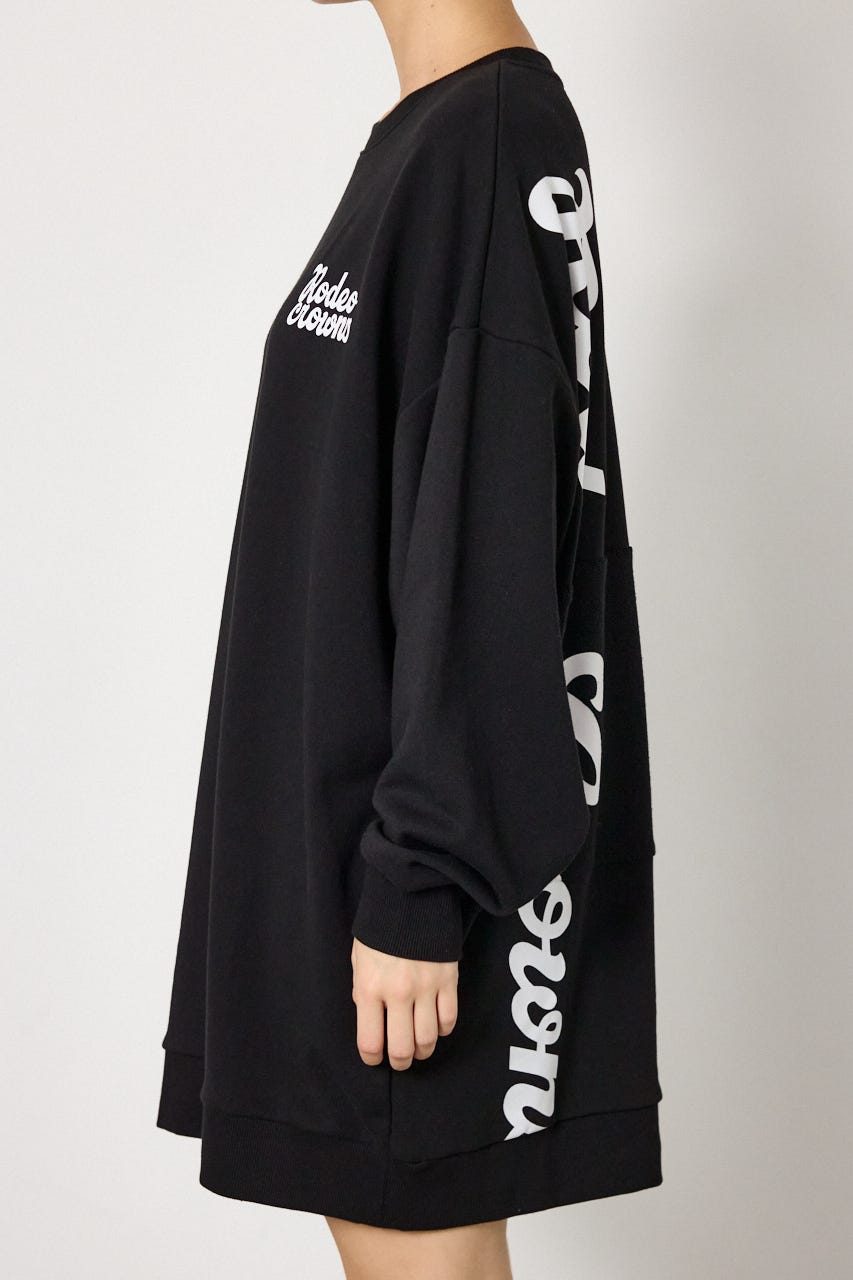パイルスイッチスウェットワンピ BLK FREE