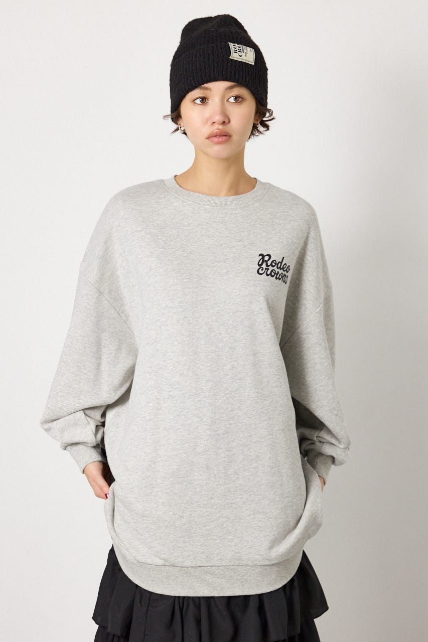 パイルスイッチスウェットワンピ L/T.GRY FREE