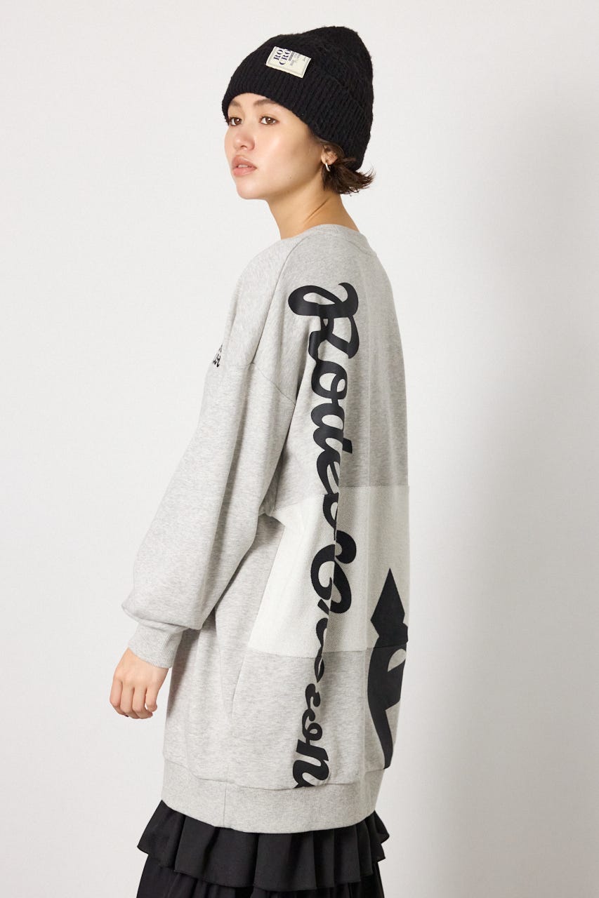 パイルスイッチスウェットワンピ L/T.GRY FREE