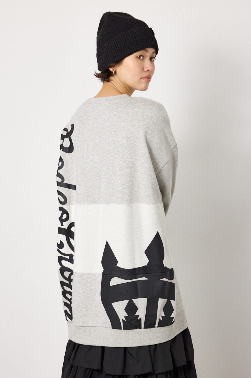 パイルスイッチスウェットワンピ L/T.GRY FREE