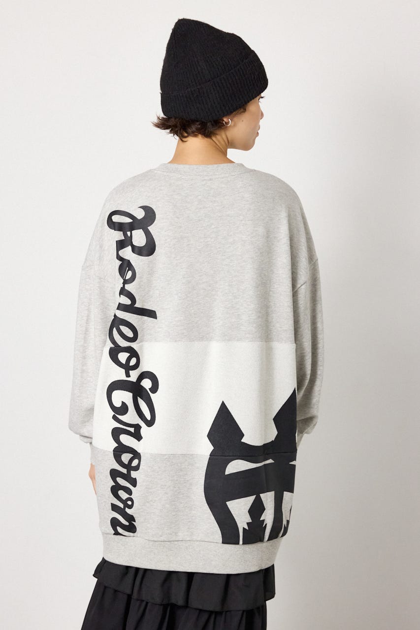 パイルスイッチスウェットワンピ L/T.GRY FREE