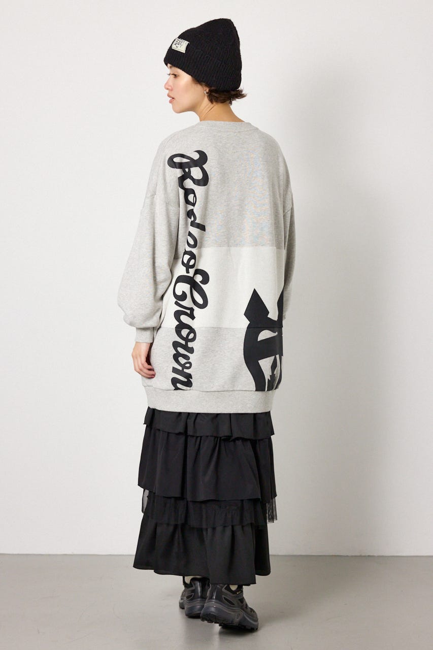 パイルスイッチスウェットワンピ L/T.GRY FREE