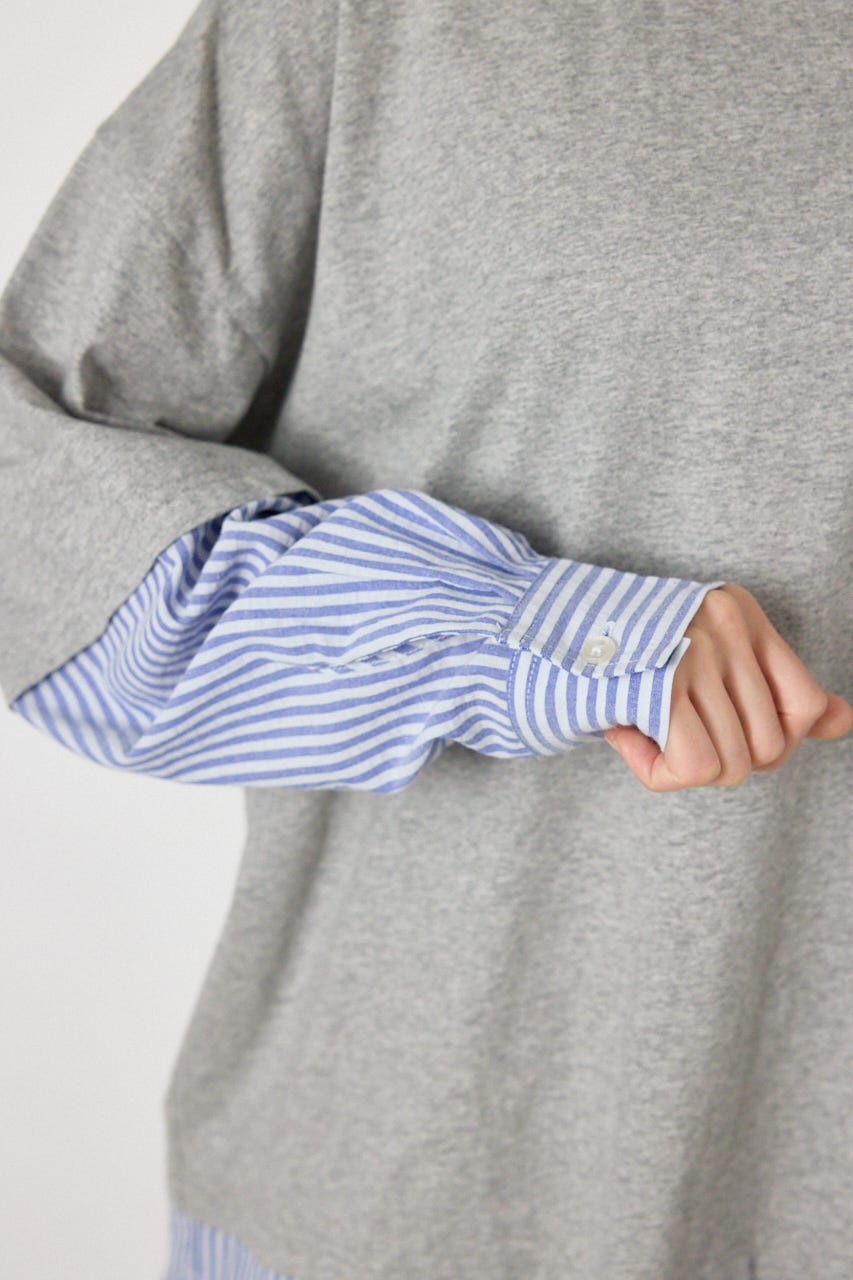 レイヤードビッグTシャツ T.GRY FREE