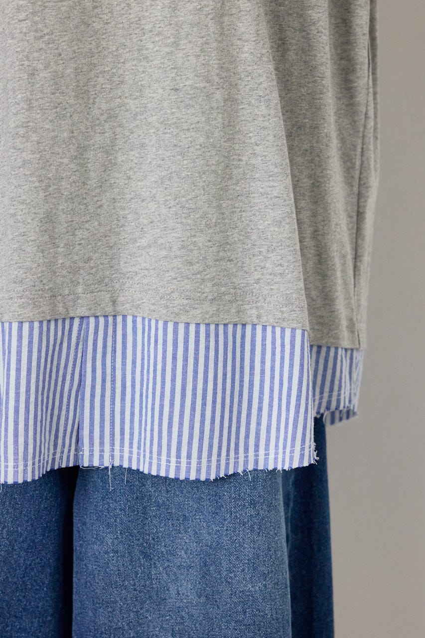 レイヤードビッグTシャツ T.GRY FREE