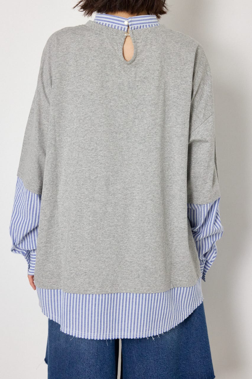 レイヤードビッグTシャツ T.GRY FREE