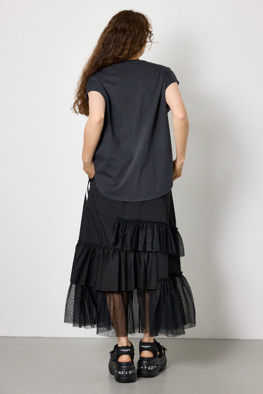 ロゴスタッズトップス BLK FREE