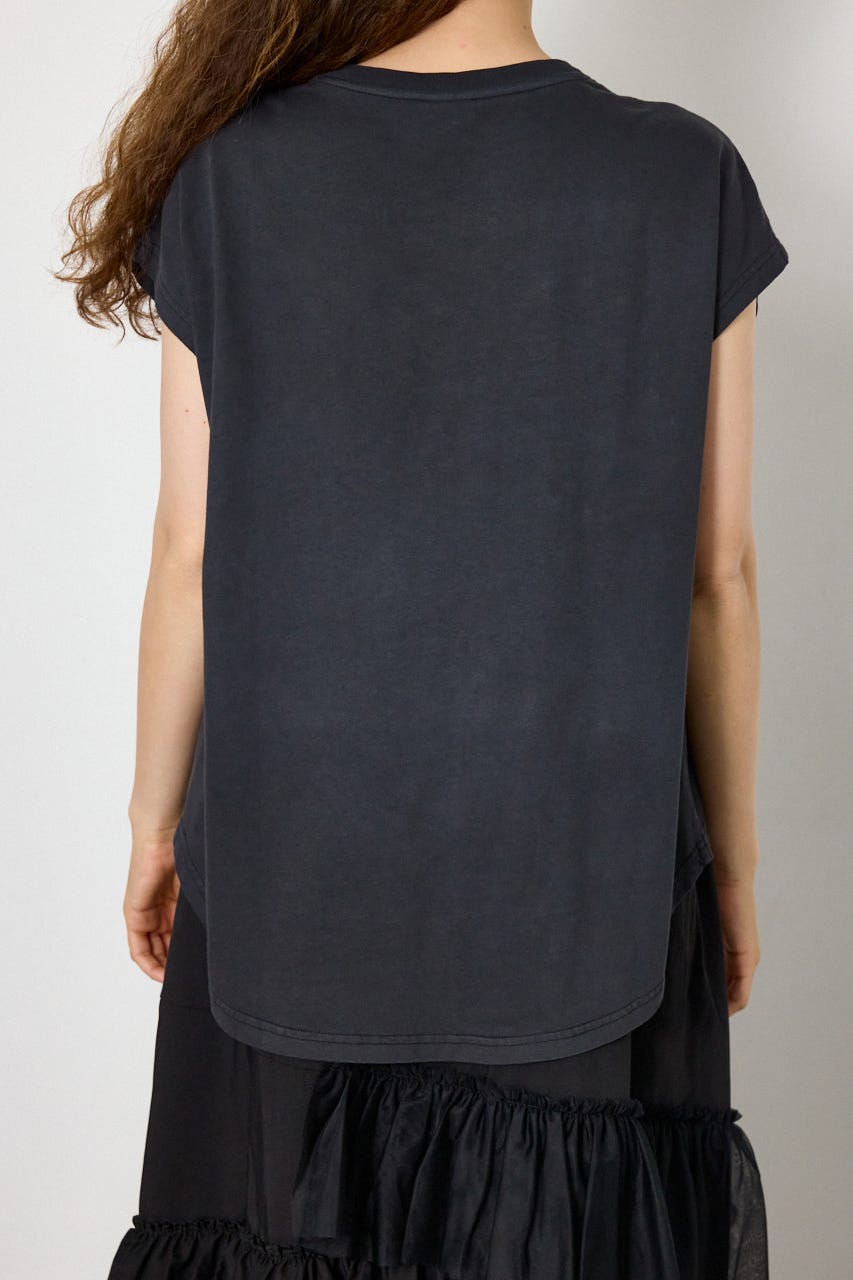 ロゴスタッズトップス BLK FREE