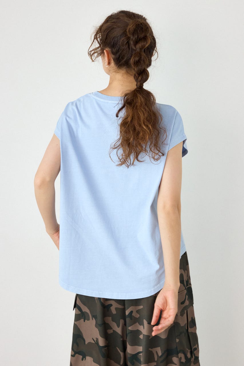 ロゴスタッズトップス BLU FREE