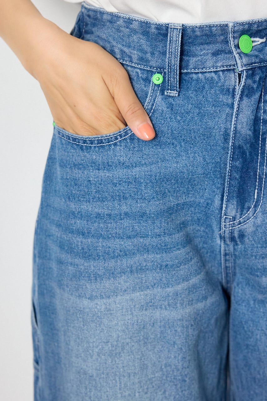 Heart Pocket ペインターカーブデニム BLU S