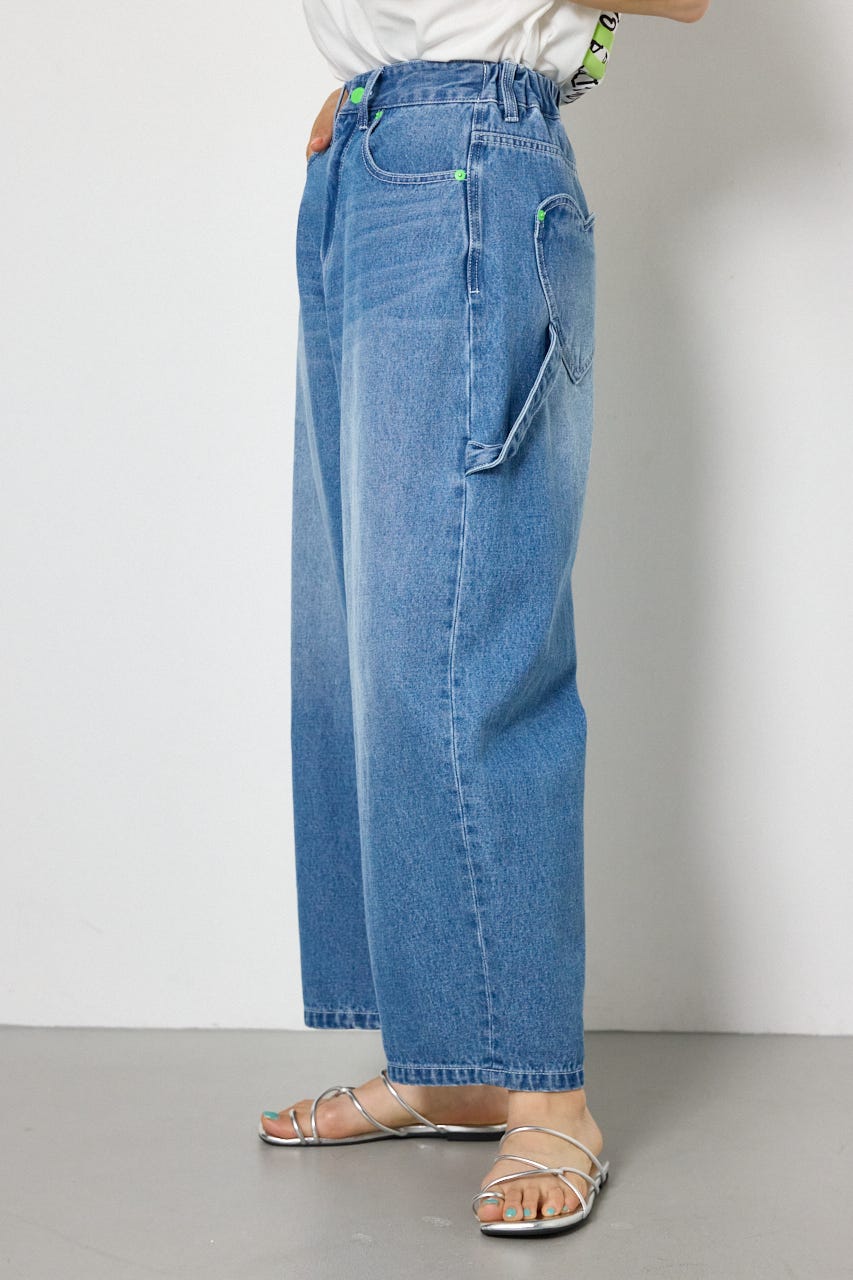 Heart Pocket ペインターカーブデニム BLU S