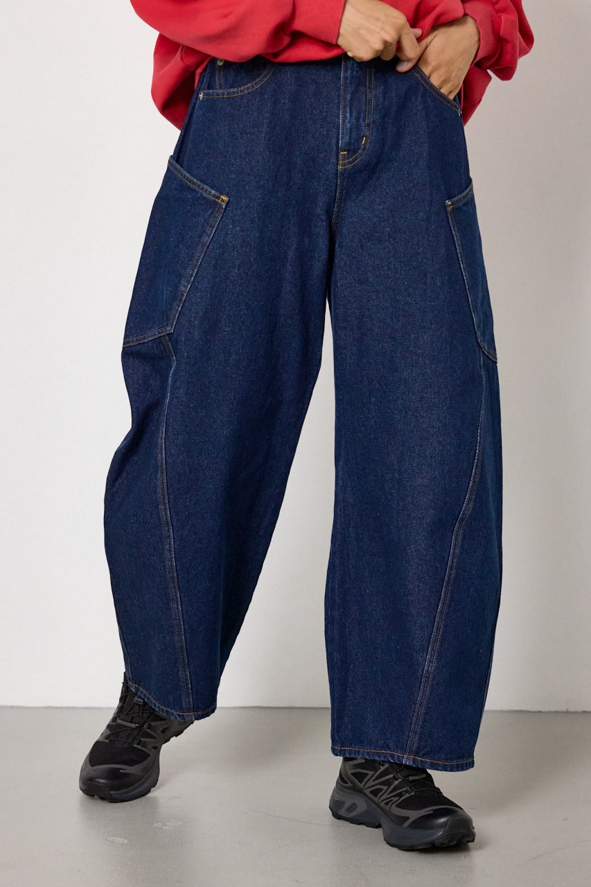 ビッグポケットバルーンデニム One Wash M
