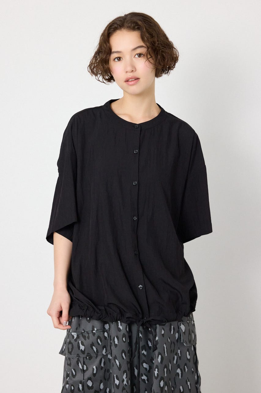 バックギャザーシャツ BLK FREE