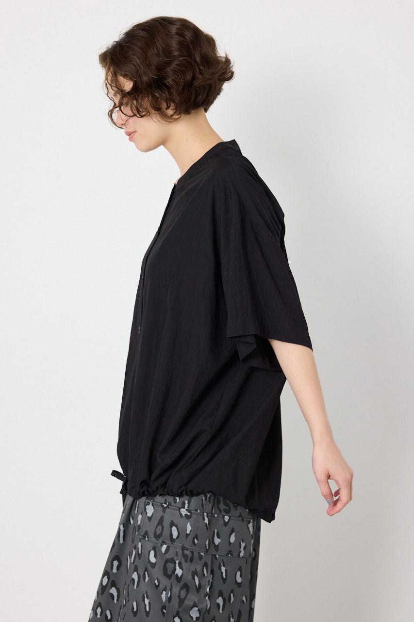 バックギャザーシャツ BLK FREE
