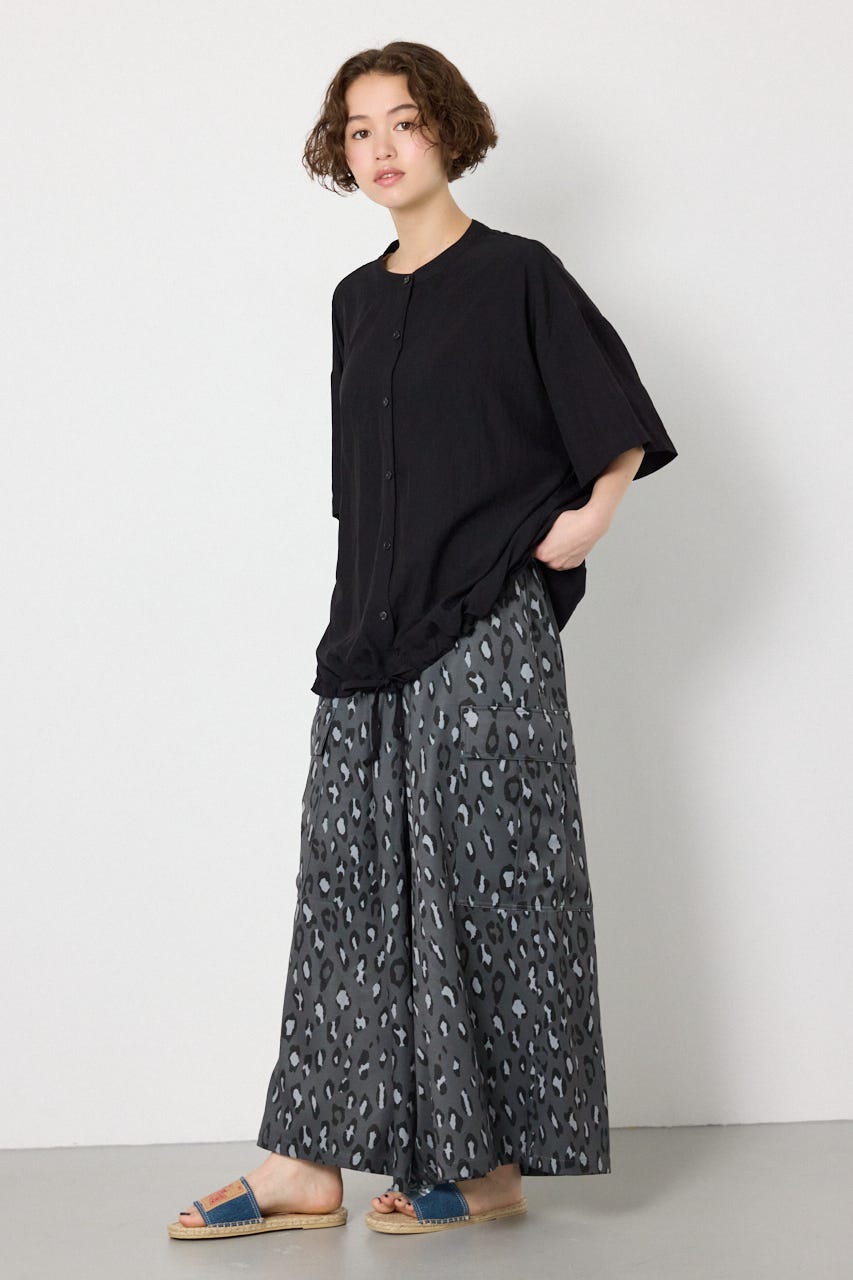 バックギャザーシャツ BLK FREE