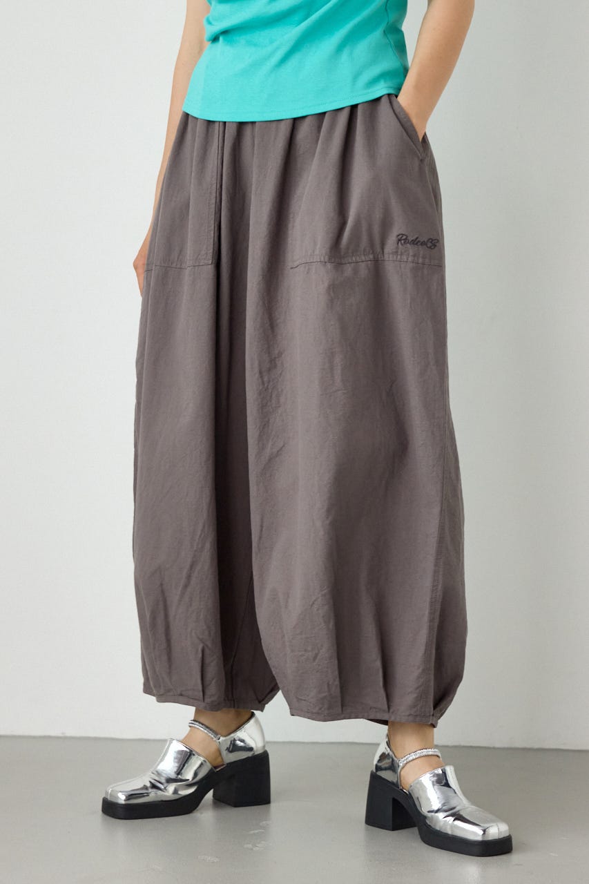 ワイドサーカスパンツ GRY FREE