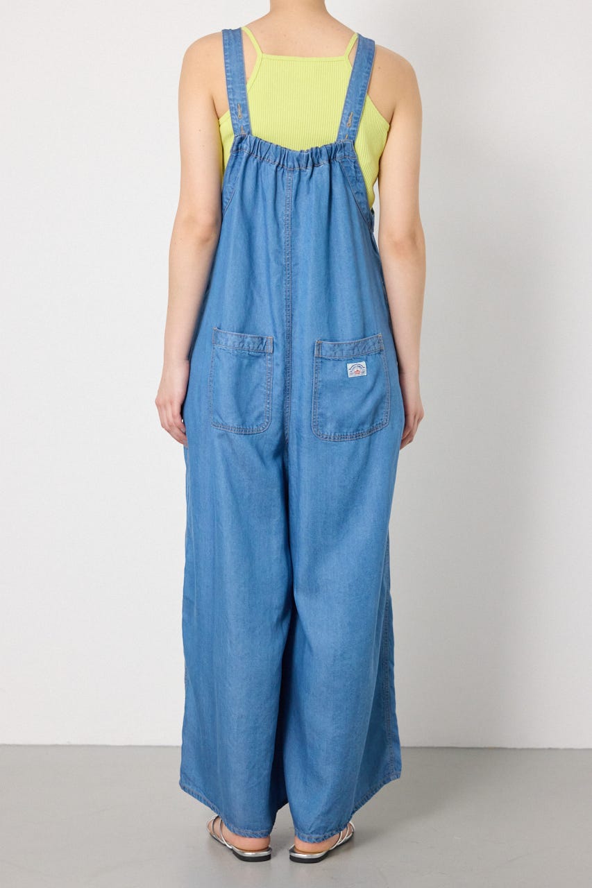 Thickness DENIMギャザーサロペット BLU FREE