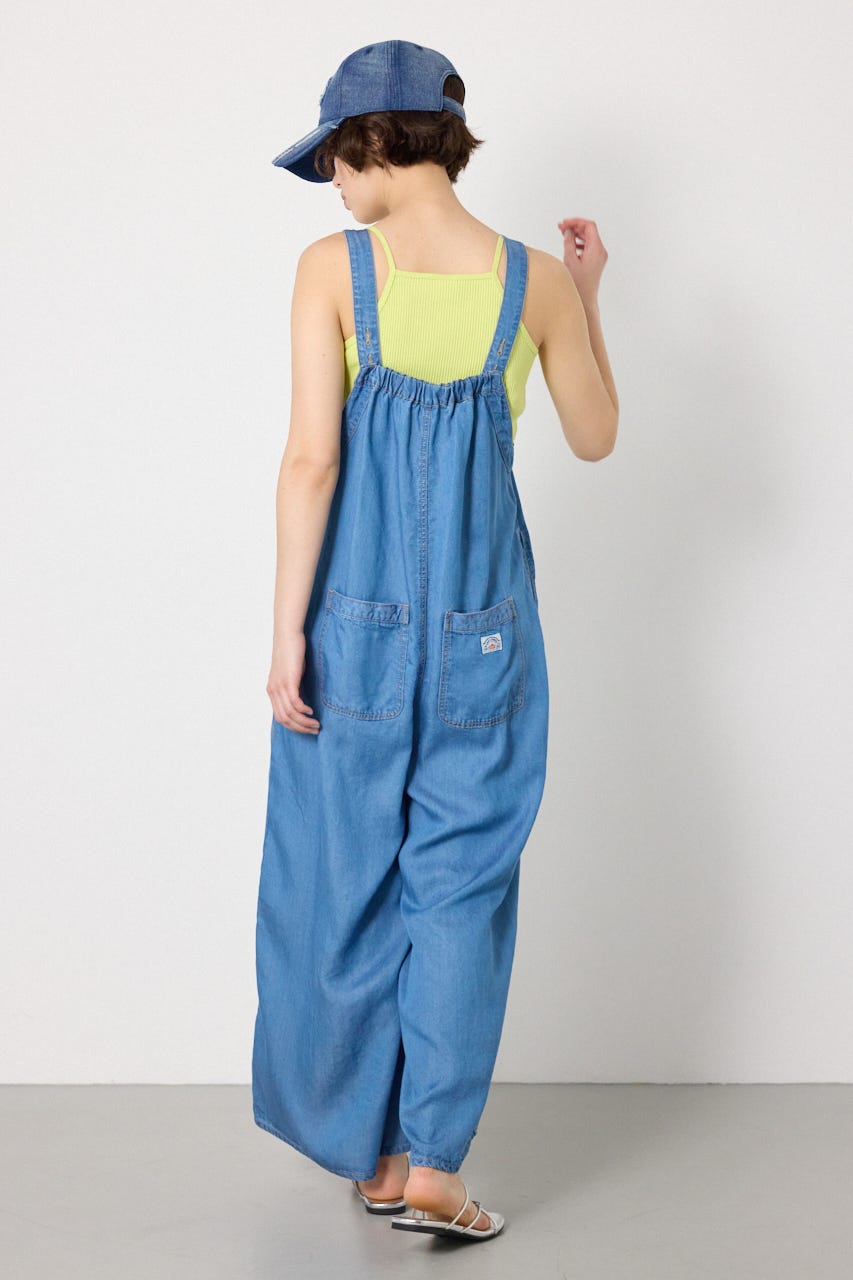 Thickness DENIMギャザーサロペット BLU FREE