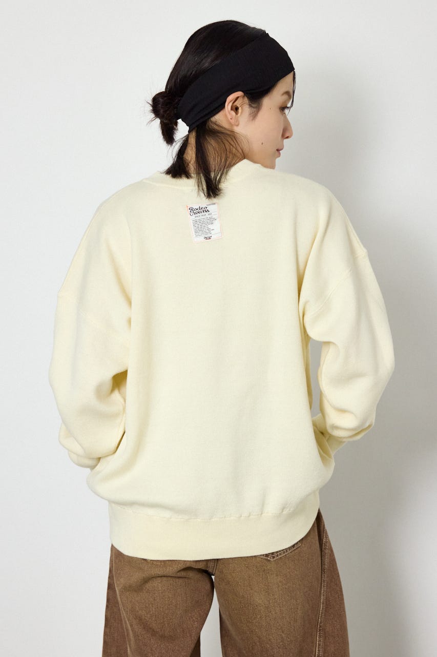 スウェットライクヘンリーニット O/WHT FREE