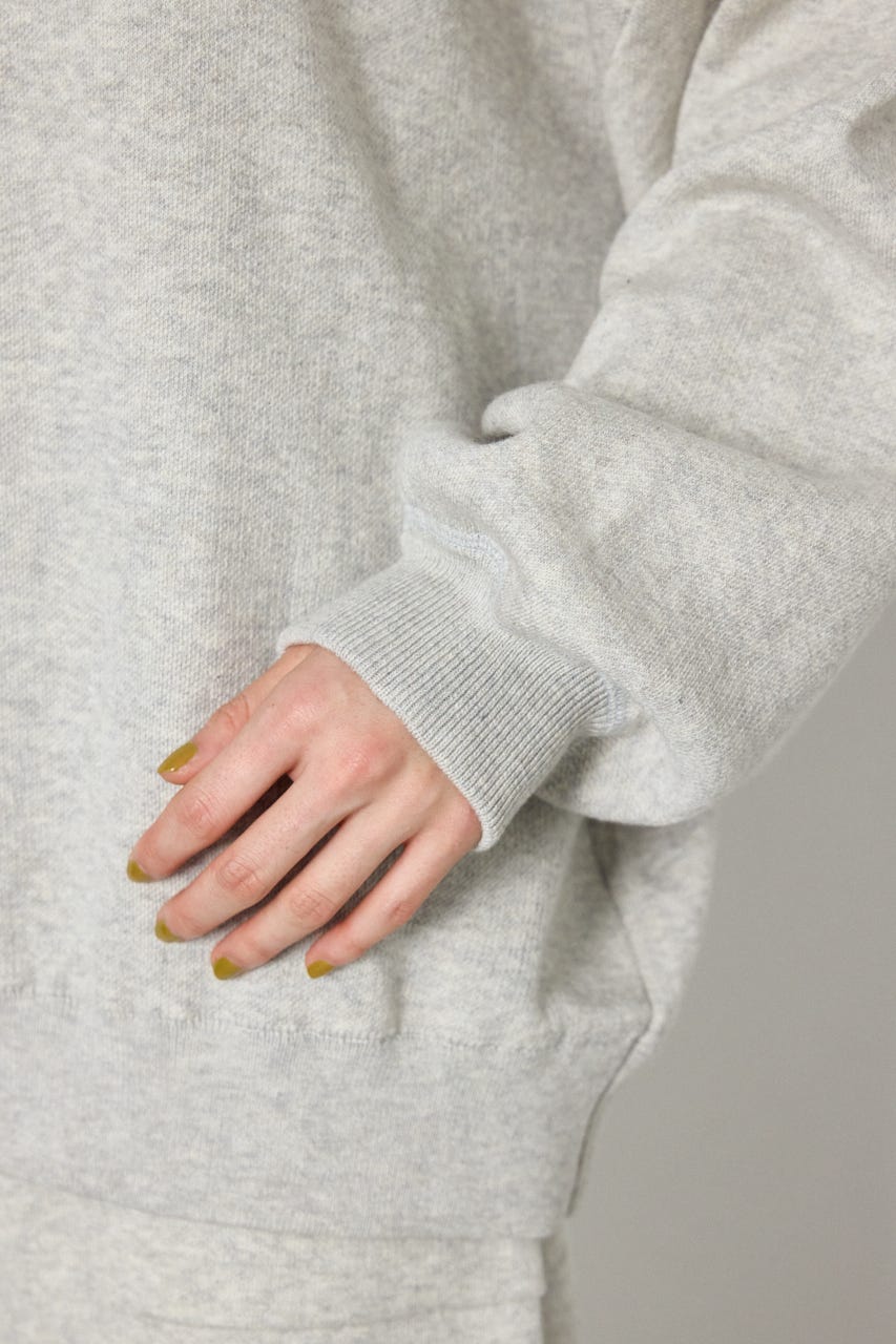スウェットライク2wayオフショルニットトップス T.GRY FREE