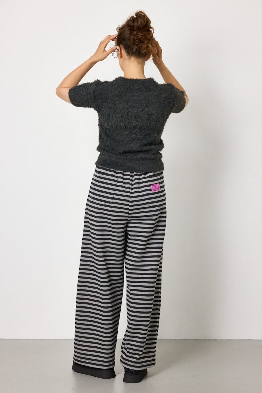Heartlyシャギー半袖ニット C.GRY FREE