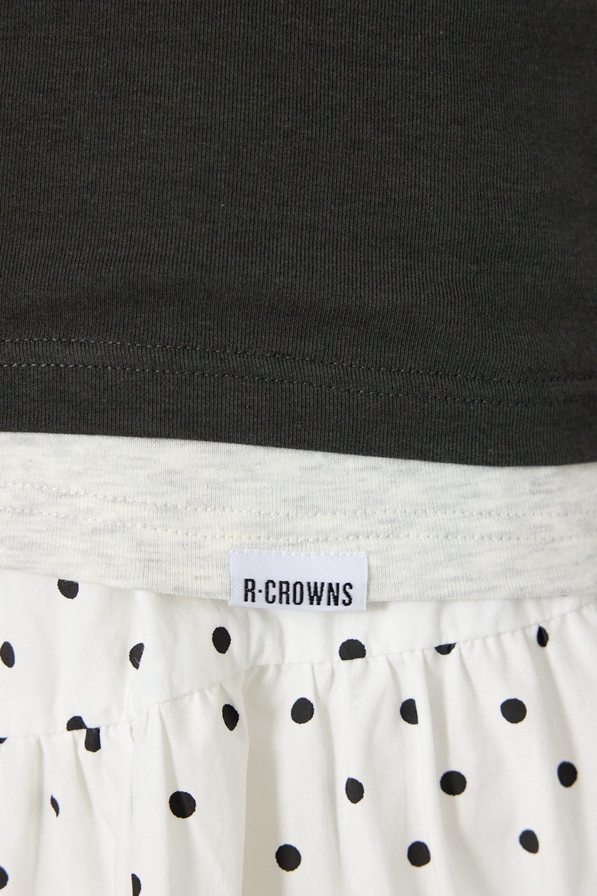 フェイクレイヤードヘンリーTシャツ C.GRY FREE