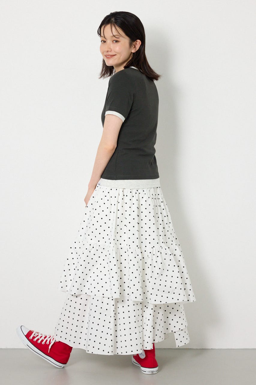 フェイクレイヤードヘンリーTシャツ C.GRY FREE