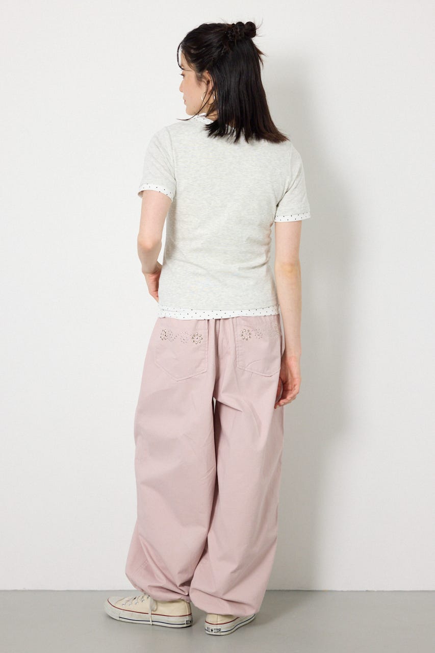 フェイクレイヤードヘンリーTシャツ L/T.GRY FREE