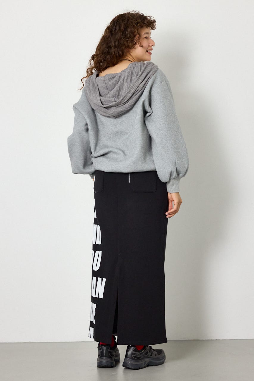 2WAYオフショルダーフーディー L/T.GRY FREE