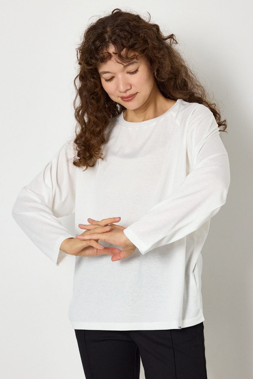 ラグランベーシックロンTEE WHT FREE