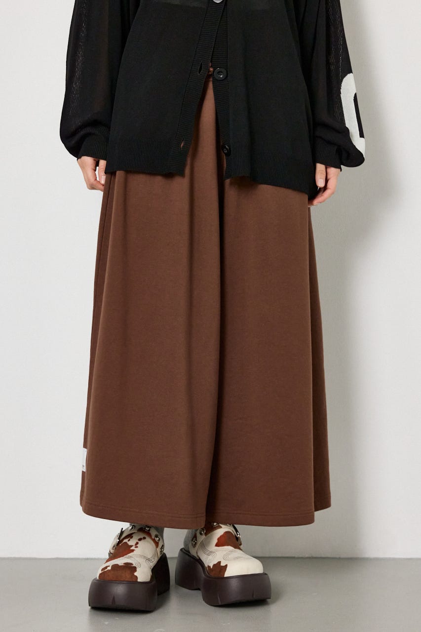 ラフステッチネームスウェットスカンツ BRN FREE