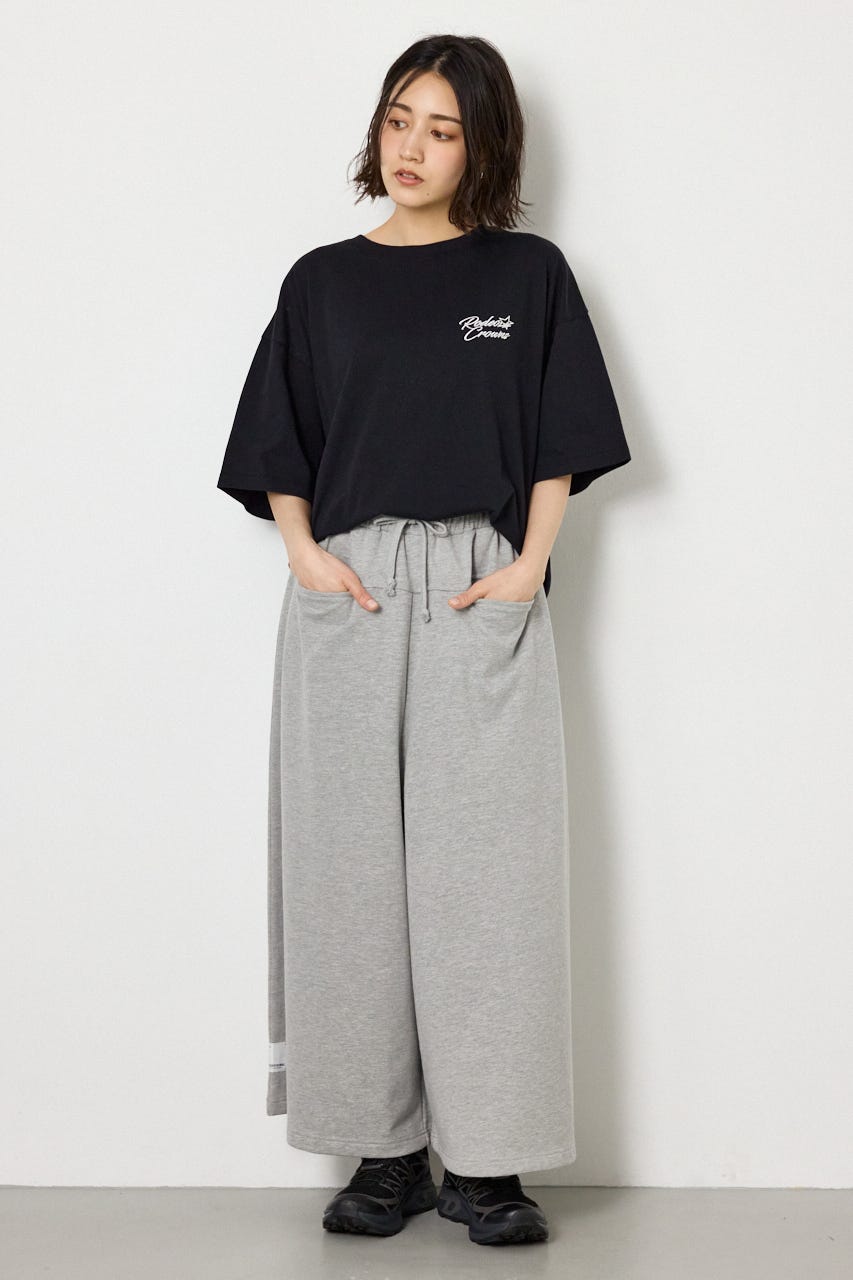 ラフステッチネームスウェットスカンツ L/T.GRY FREE