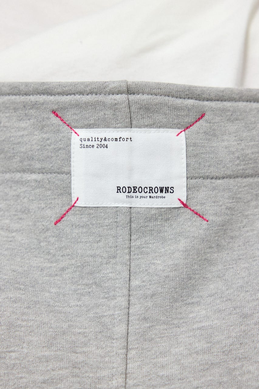ラフステッチネームスウェットワンピース T.GRY FREE