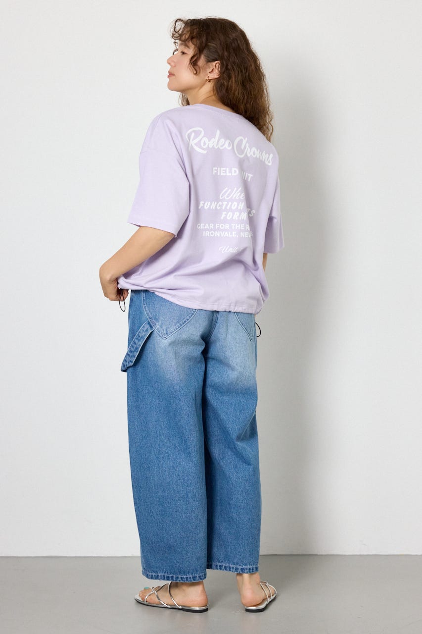 ロゴワイドカットトップス L/PUR FREE