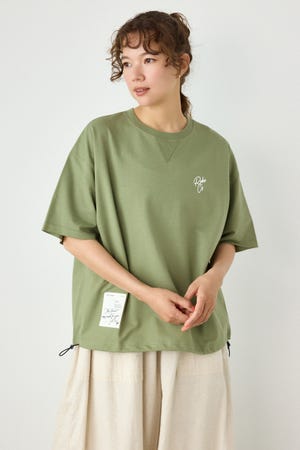 ロゴワイドカットトップス