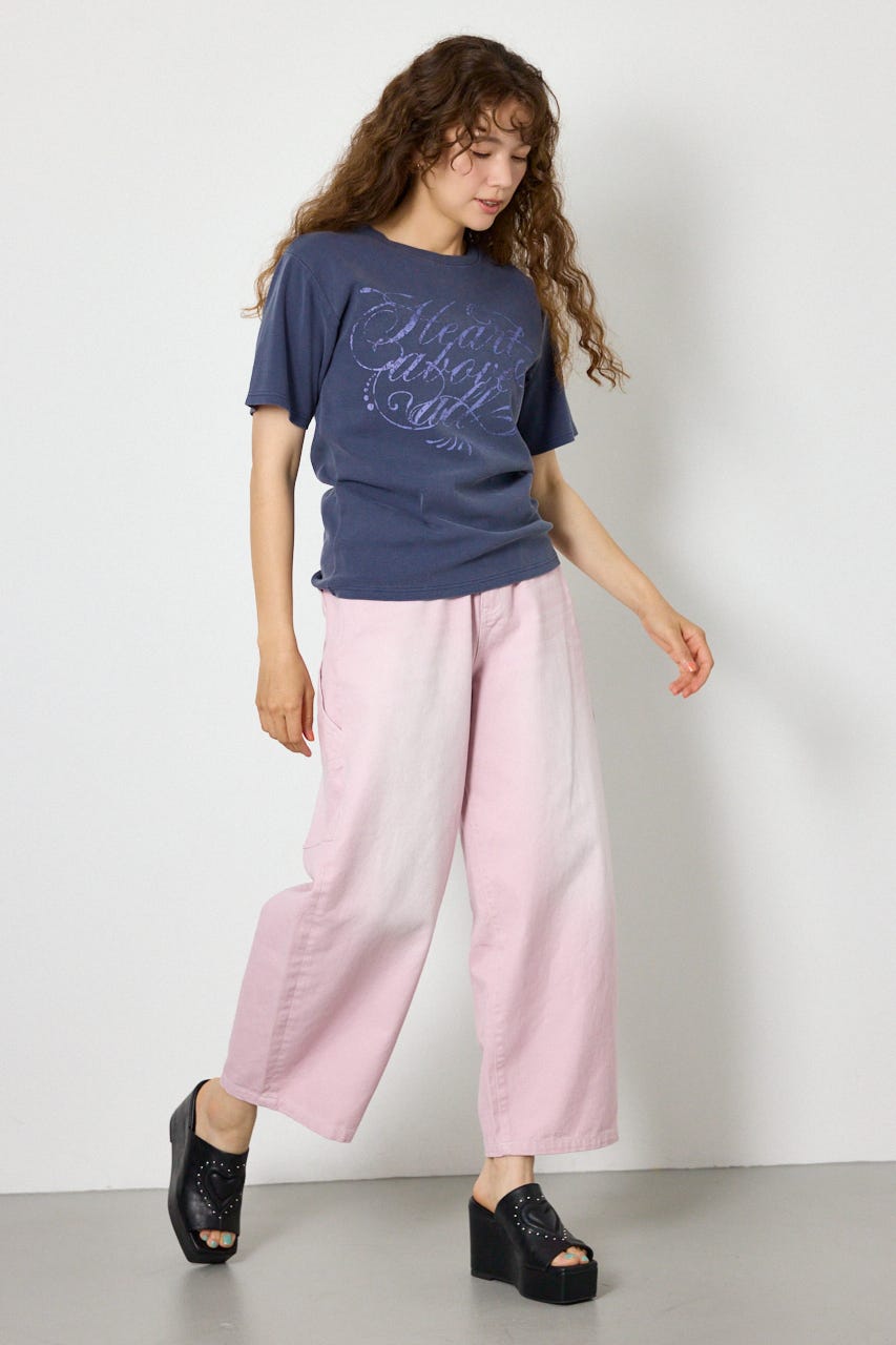 スパンリブピグメントTシャツ NVY S